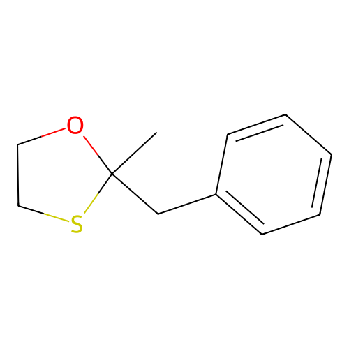 2-Benzyl-2-methyl-1,3-oxathiolane structure