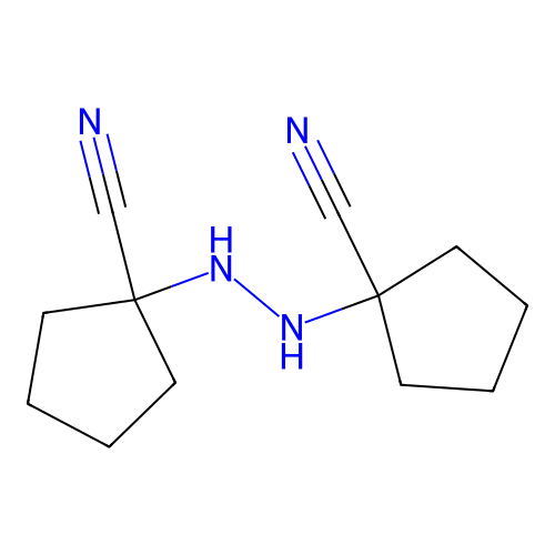 1-[2-(Cyanocyclopentyl)hydrazino]cyclopentanecarbonitrile structure