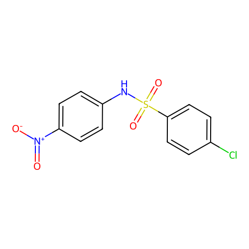 4-chloro-N-(4-nitrophenyl)benzenesulfonamide structure