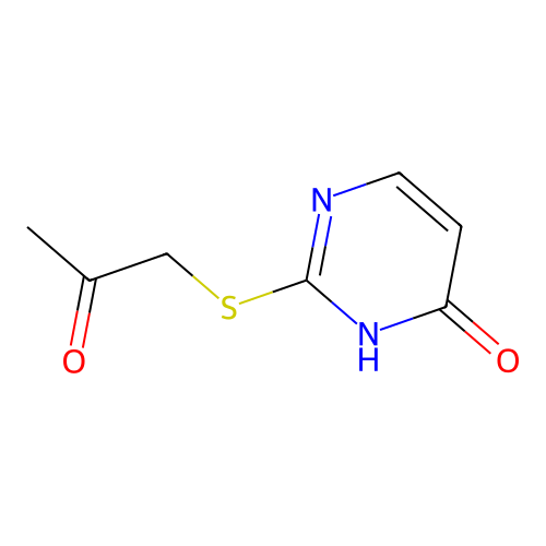 4-Pyrimidinol, 2-acetonylthio- structure