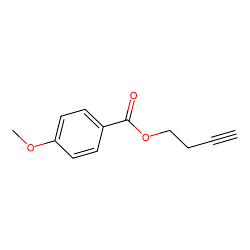 But-3-ynyl 4-methoxybenzoate structure