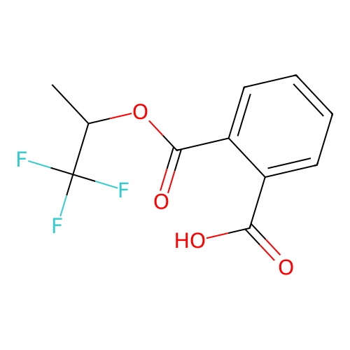 (+)-Mono-1-methyl-2,2,2-trifluoroethyl phthalate structure
