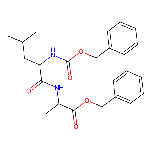 (S)-Benzyl 2-((S)-2-(((benzyloxy)carbonyl)amino)-4-methylpentanamido)propanoate structure