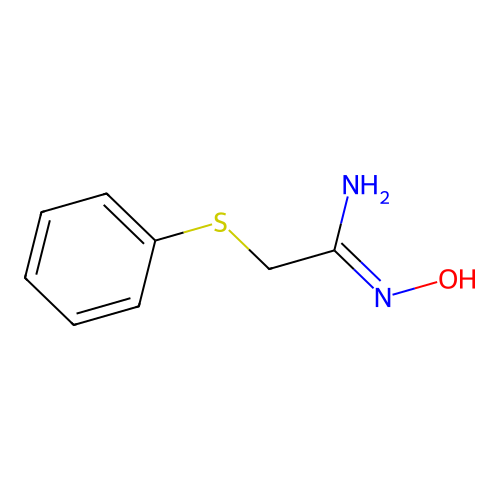N'-hydroxy-2-(phenylsulfanyl)ethanimidamide structure