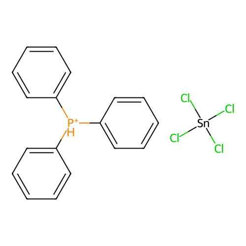 Tetrachlorostannane;triphenylphosphanium structure