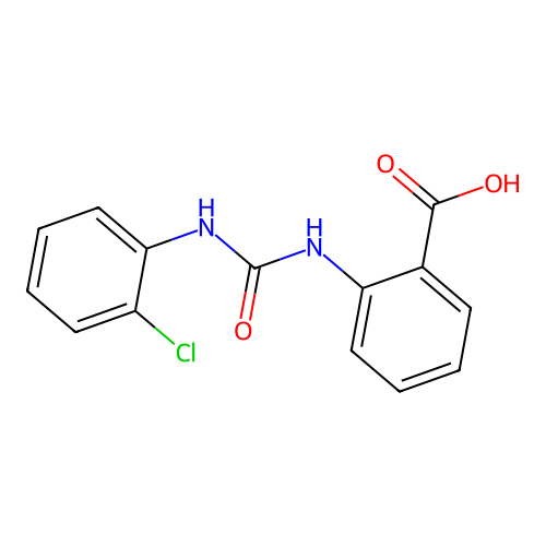 2-{[(2-Chloroanilino)carbonyl]amino}benzoic acid structure