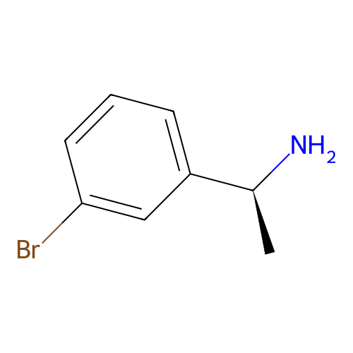 (S)-1-(3-bromophenyl)ethanamine structure