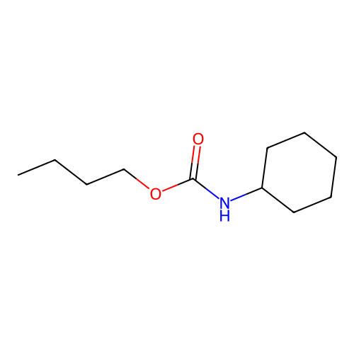 Butyl N-cyclohexylcarbamate structure