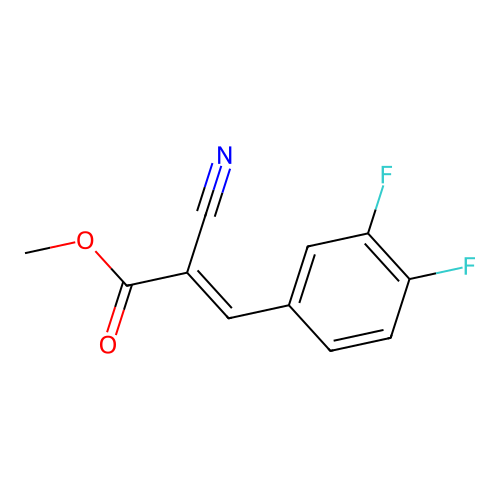 Methyl (e)-2-cyano-3-(3,4-difluorophenyl)-2-propenoate structure