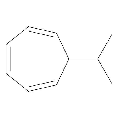 1,3,5-Cycloheptatriene, 7-(1-methylethyl)- structure