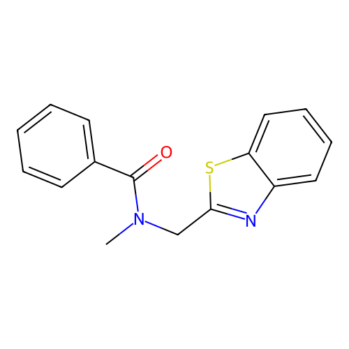 N-[(1,3-benzothiazol-2-yl)methyl]-N-methylbenzamide structure