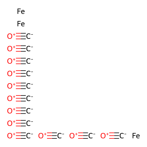 十二羰基三铁 structure