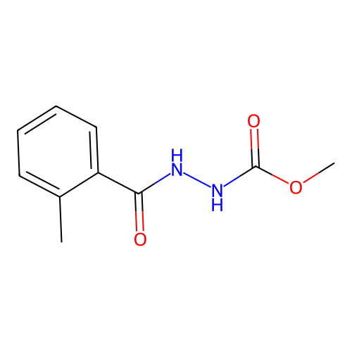 Methyl 2-(2-methylbenzoyl)hydrazinecarboxylate structure
