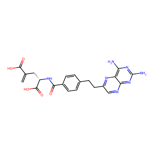 gamma-Methylene-10-deazaaminopterin structure