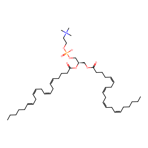 1,2-Diarachidonoyl-glycero-3-phosphocholine structure