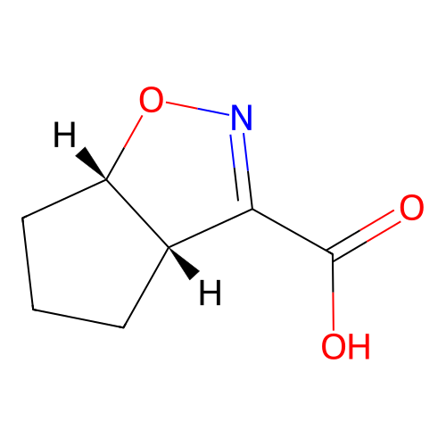 (3aS,6aS)-4,5,6,6a-tetrahydro-3aH-cyclopenta[d][1,2]oxazole-3-carboxylic acid structure