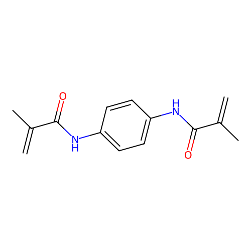 2-Propenamide, N,N'-1,4-phenylenebis[2-methyl- structure
