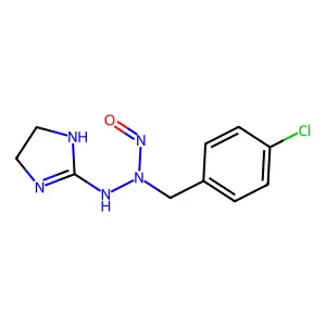 2-Imidazoline, 2-[2-(p-chlorobenzyl)-2-nitrosohydrazino]- structure