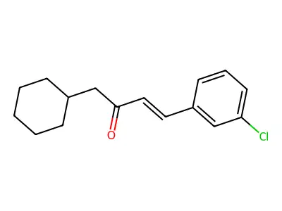 3-Buten-2-one, 4-(m-chlorophenyl)-1-cyclohexyl- structure