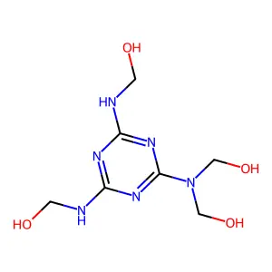 ((6-(双(羟甲基)氨基)-1,3,5-三嗪-2,4-二基)二亚氨基)双甲醇 structure