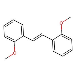 Benzene, 1,1'-(1,2-ethenediyl)bis[2-methoxy- structure