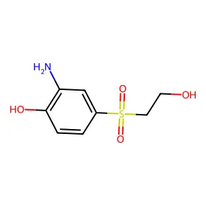 2-氨基-4-[(2-羟乙基)磺酰基]苯酚 structure