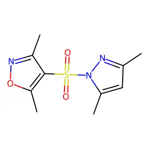 4-(3,5-Dimethyl-1H-pyrazole-1-sulfonyl)-3,5-dimethyl-1,2-oxazole structure