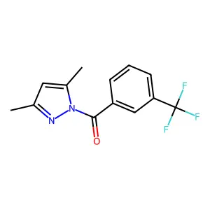 Pyrazole, 3,5-dimethyl-1-(m-trifluoromethylbenzoyl)- structure