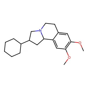 Pyrrolo(2,1-a)isoquinoline, 1,2,3,5,6,10b-hexahydro-2-cyclohexyl-8,9-dimethoxy- structure