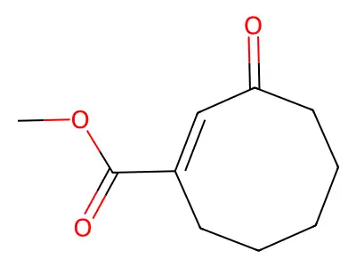 3-(Methoxycarbonyl)-3-cyclooctenone structure