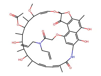 Rifamycin B diallylamide structure