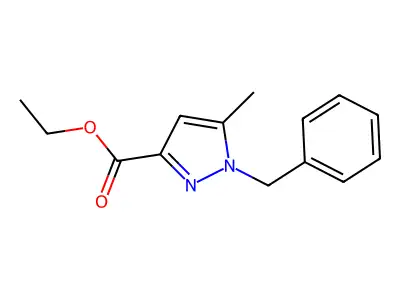 ethyl 1-benzyl-5-methyl-1H-pyrazole-3-carboxylate structure