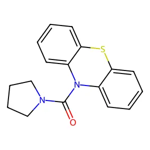 Phenothiazin-10-yl(pyrrolidin-1-yl)methanone structure
