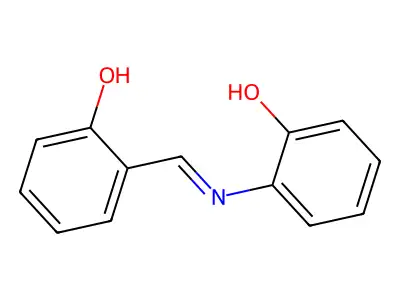 N-salicylidene-o-aminophenol structure