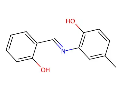 Alpha-(2-hydroxy-5-methylphenylimino)-O-cresol structure