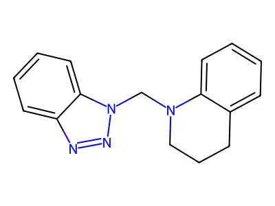 1-(1H-1,2,3-Benzotriazol-1-ylmethyl)-1,2,3,4-tetrahydroquinoline structure