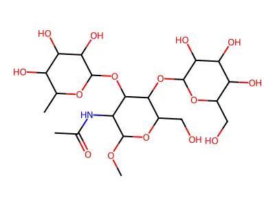 Lewis X Trisaccharide, Methyl Glycoside structure