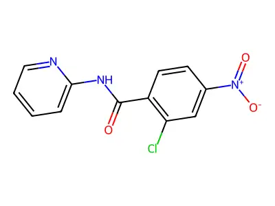 2-chloro-4-nitro-N-(pyridin-2-yl)benzamide structure