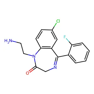 去烷基氟西泮 structure