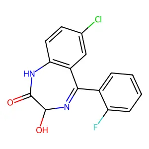 N-Desalkyl-3-hydroxyflurazepam structure