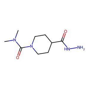 4-(hydrazinecarbonyl)-N,N-dimethylpiperidine-1-carboxamide structure