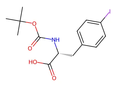 Boc-p-iodo-DL-Phe-OH structure