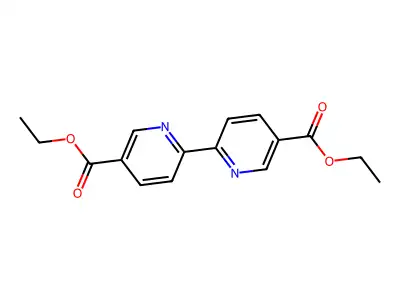 Diethyl [2,2'-bipyridine]-3,3'-dicarboxylate structure