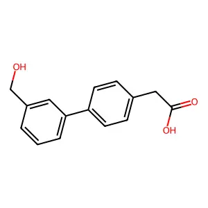 3'-(Hydroxymethyl)-biphenyl-4-acetic acid structure