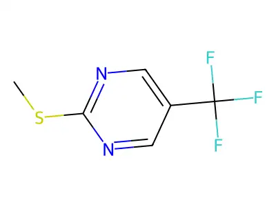 2-(Methylthio)-5-(trifluoromethyl)pyrimidine structure