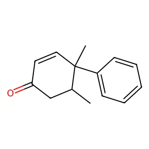 4,5-Dimethyl-4-phenyl-2-cyclohexen-1-one structure