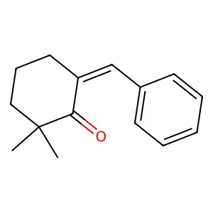 Cyclohexanone, 2,2-dimethyl-6-(phenylmethylene)- structure
