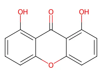 1,8-Dihydroxyxanthen-9-one structure
