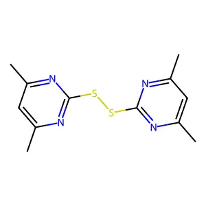 2-[(4,6-Dimethylpyrimidin-2-yl)disulfanyl]-4,6-dimethylpyrimidine structure