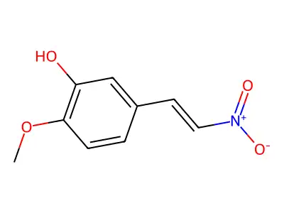 2-Methoxy-5-(2-nitroethenyl)phenol structure